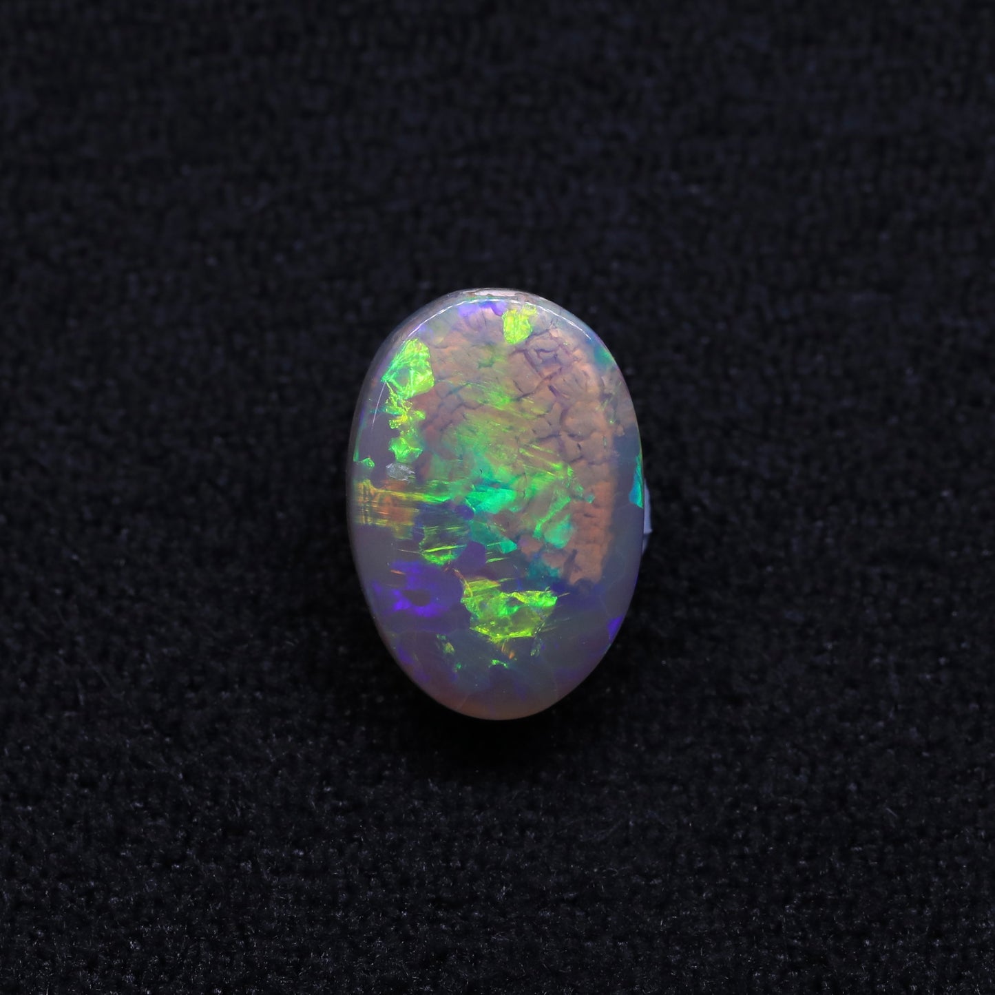 Dark Crystal Opal From Lightning Ridge, Australia