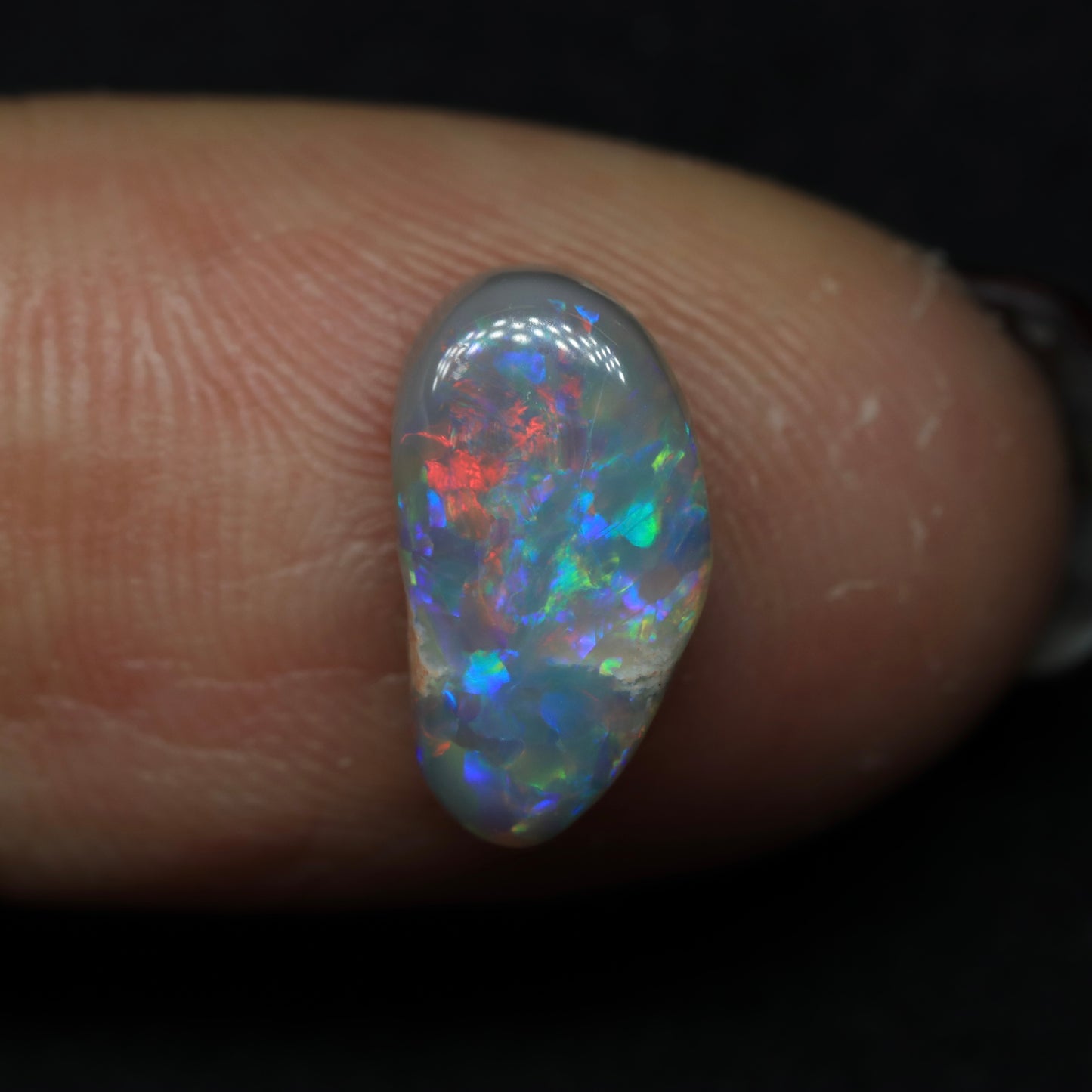 Dark Opal From Lightning Ridge, Australia