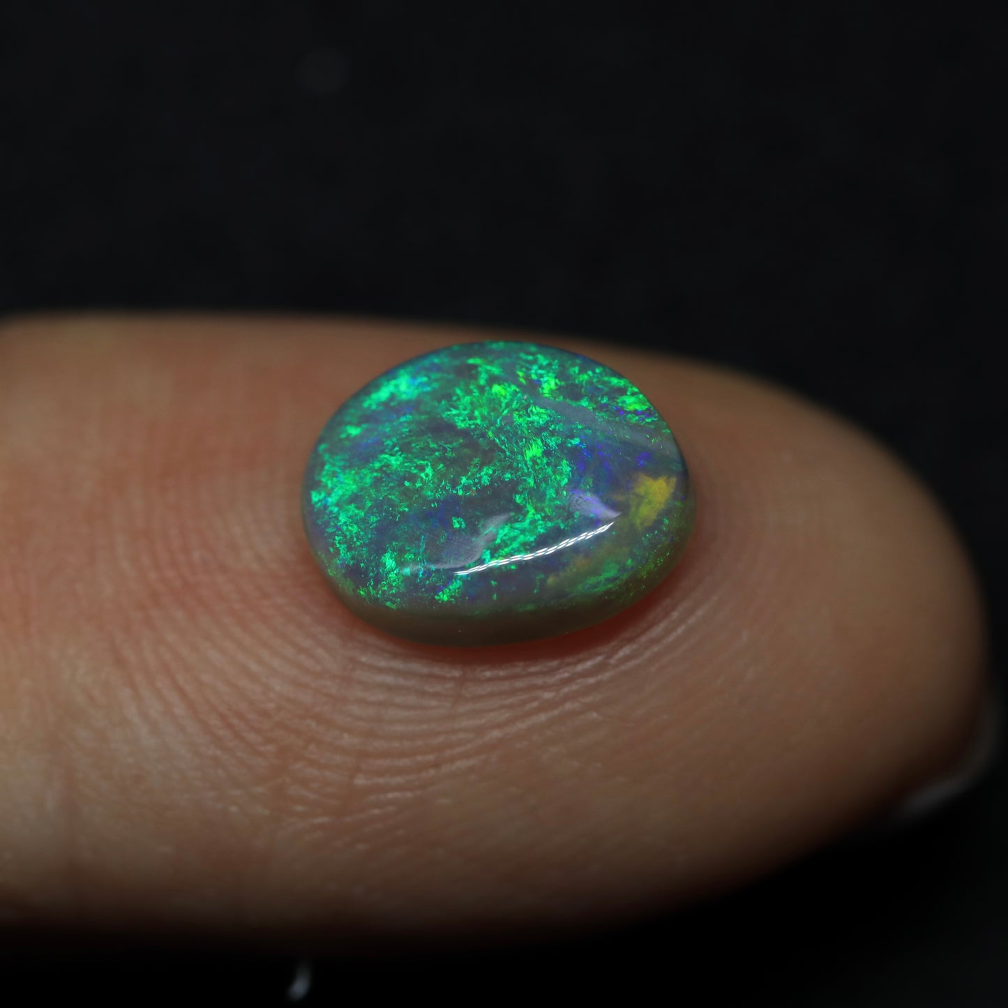 Black Crystal Opal From Lightning Ridge