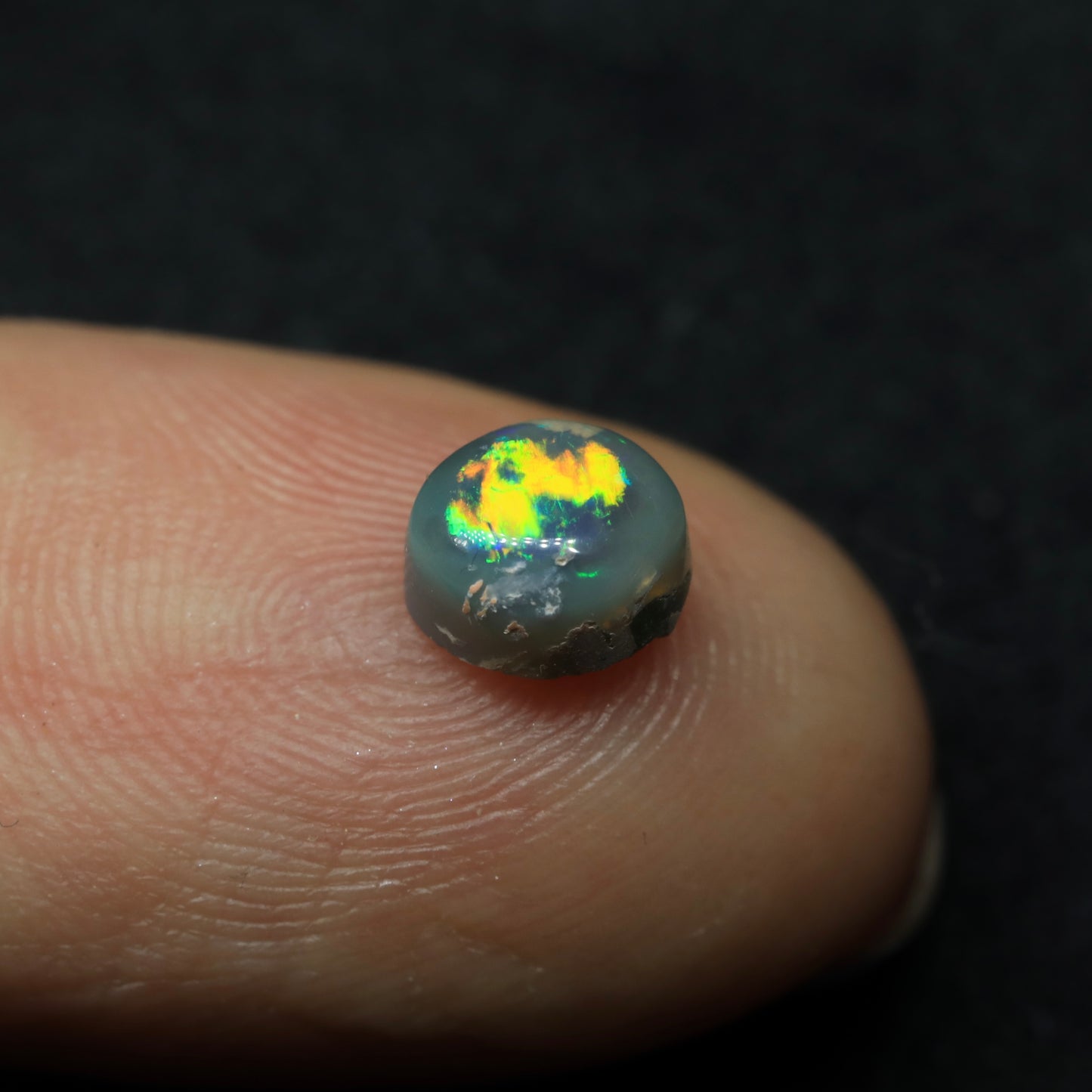 Dark Opal From Lightning Ridge, Australia