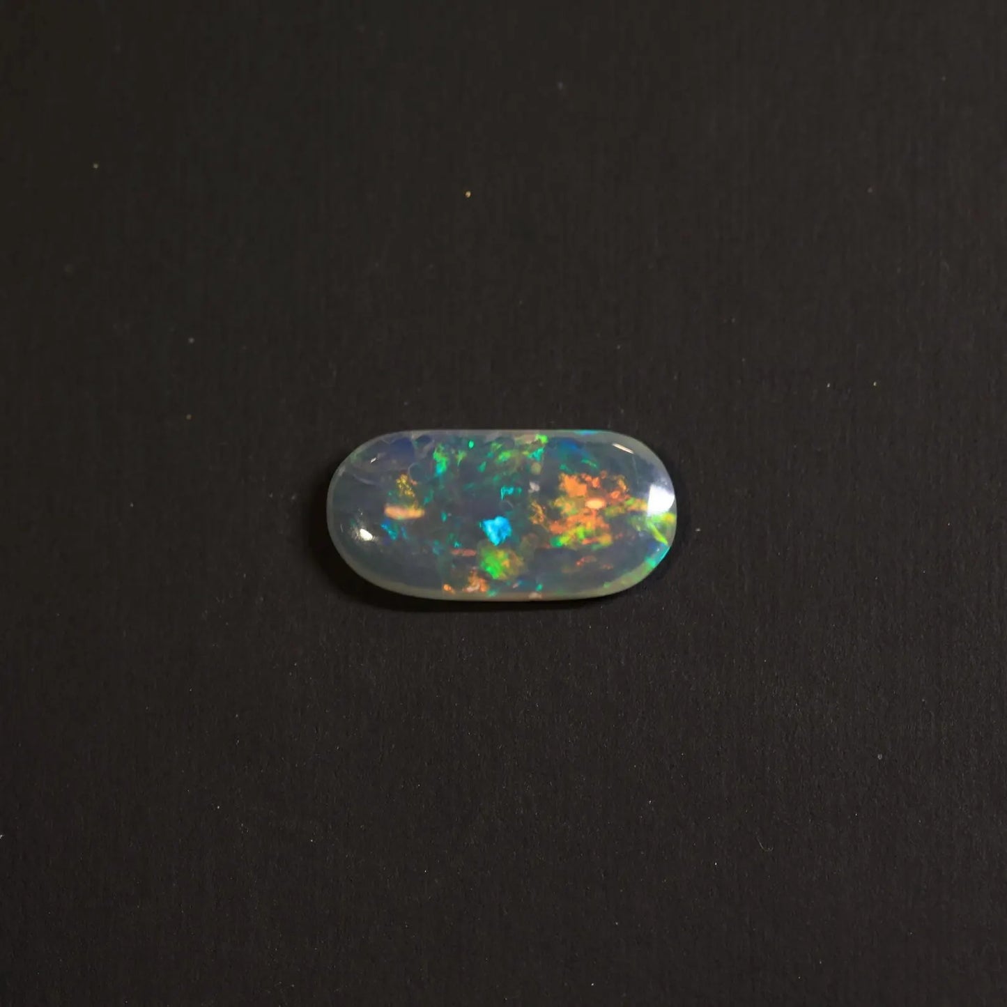 Dark Crystal Opal From Lightning Ridge, Australia