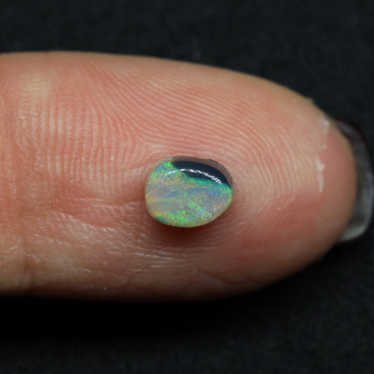 Semi Black Crystal Opal From Lightning Ridge, Australia