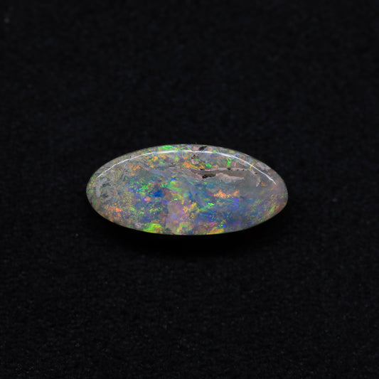Dark Crystal Opal From Lightning Ridge, Australia