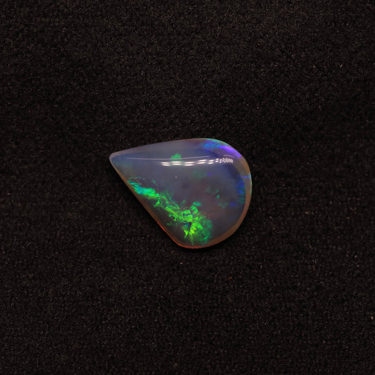 Dark Crystal Opal From Lightning Ridge, Australia