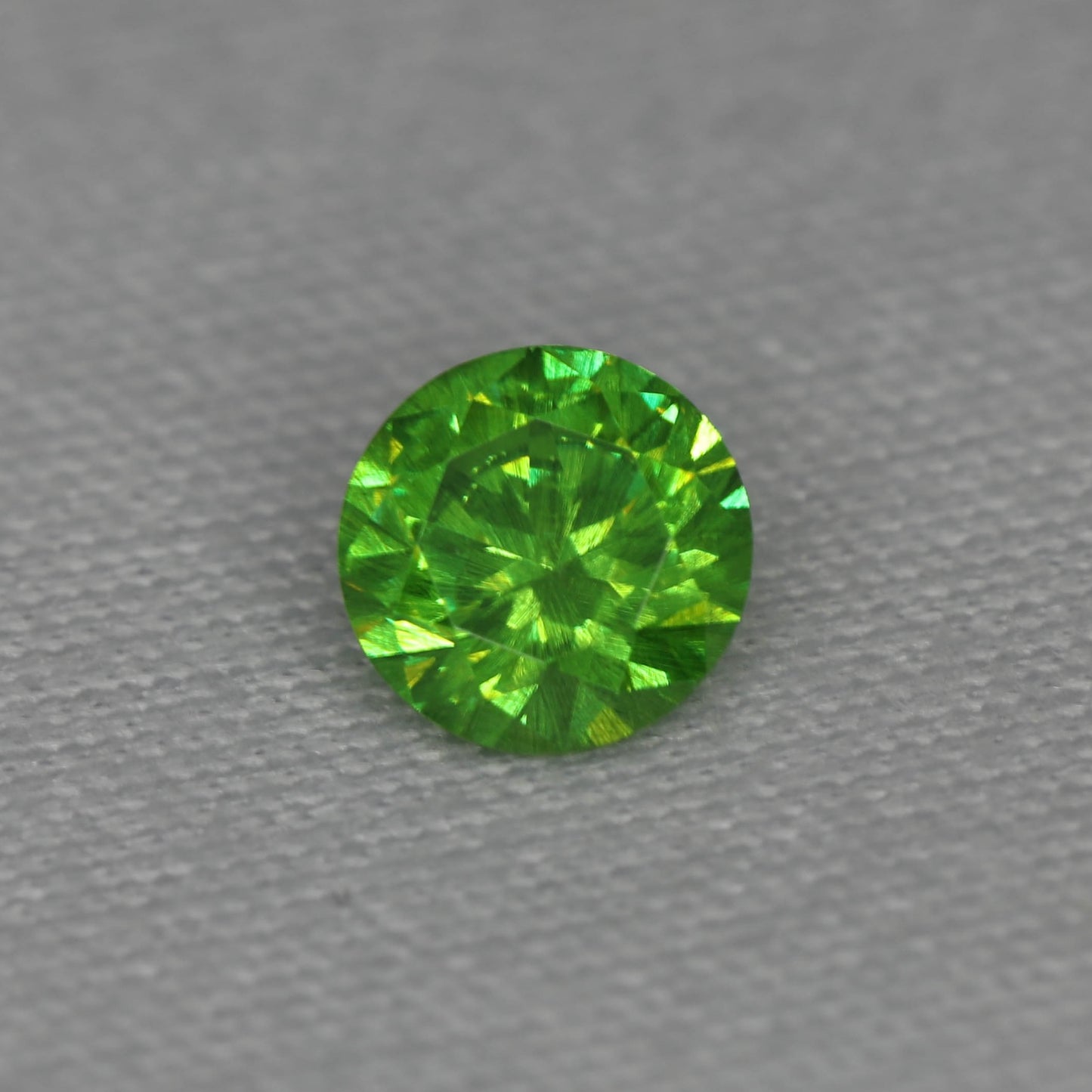 Demantoid Garnet with "Horse Tail" inclusion from Ural