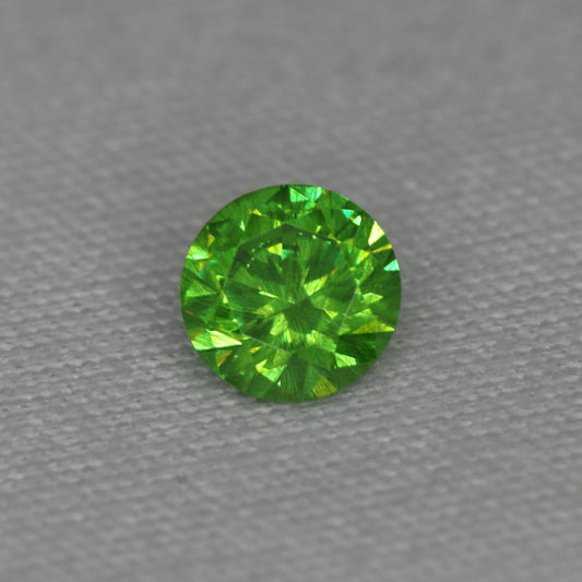 Demantoid Garnet with "Horse Tail" inclusion from Ural