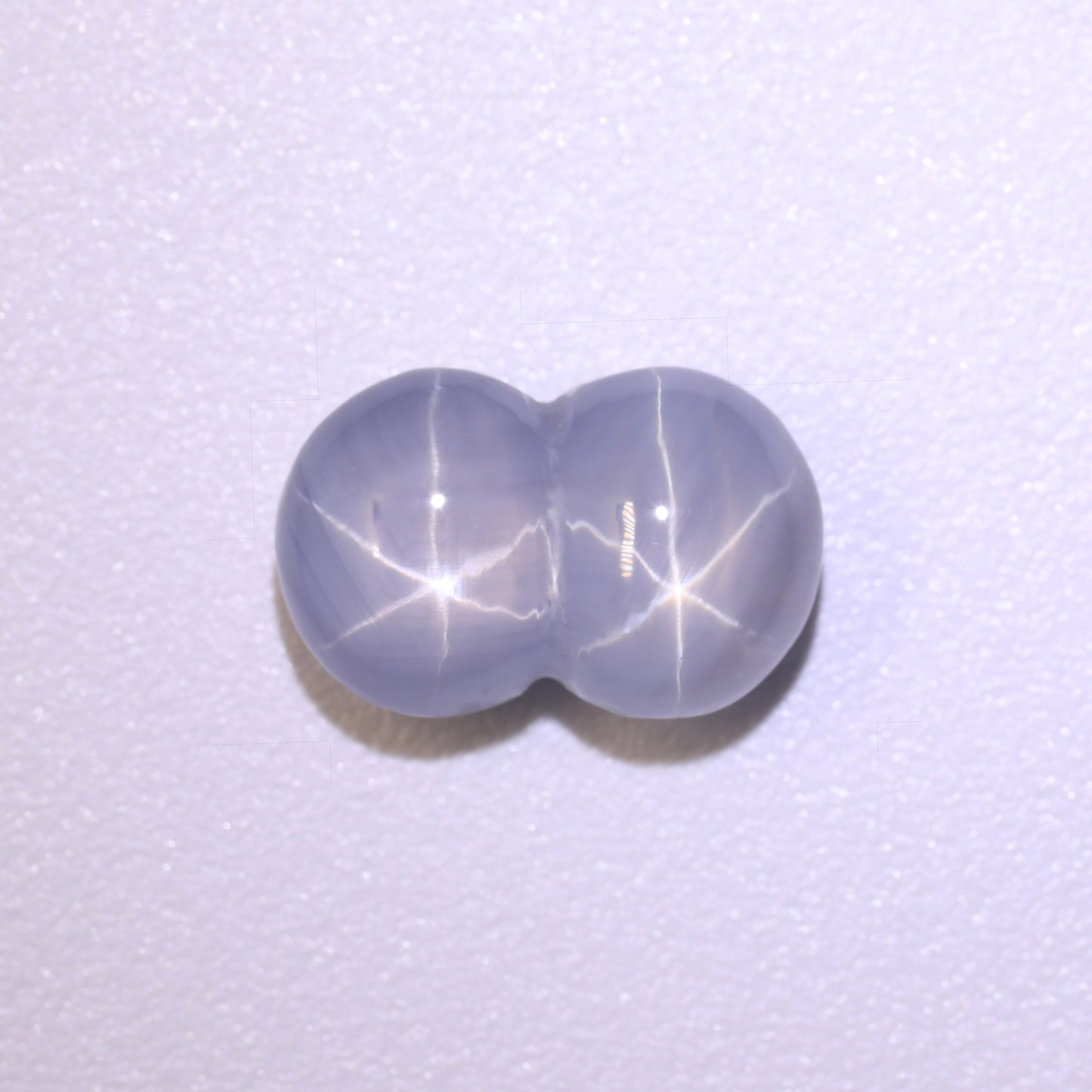 Unique White Twin Star Sapphire From Sri-Lanka