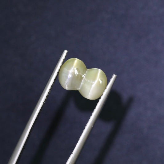 Yellow Twin Cat's Eye Chrysoberyl From Sri-Lanka