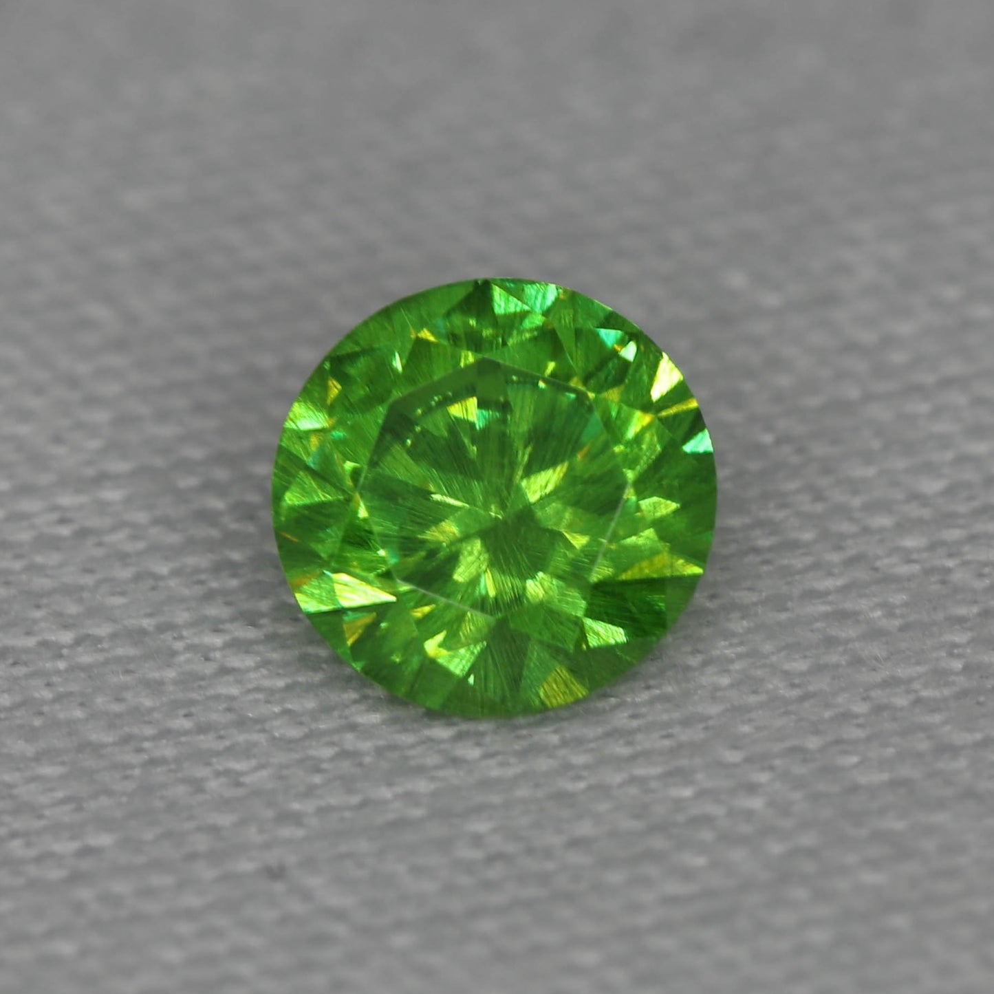 Demantoid Garnet with "Horse Tail" inclusion from Ural
