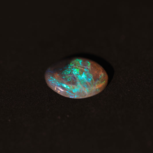 Black Crystal Opal From Lightning Ridge, Australia