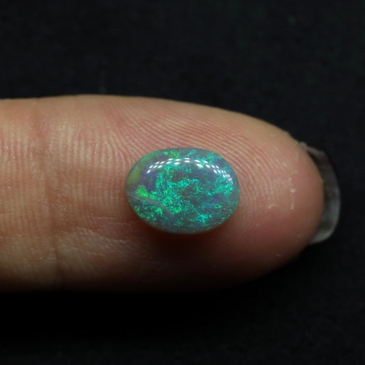 Black Crystal Opal From Lightning Ridge