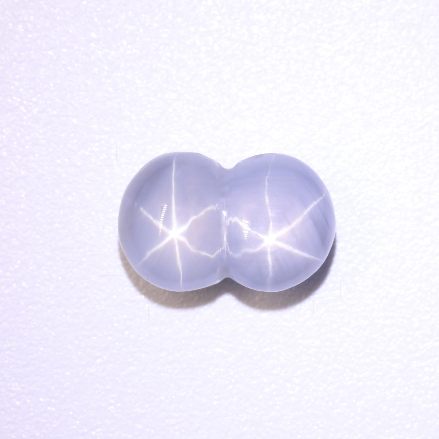 Unique White Twin Star Sapphire From Sri-Lanka