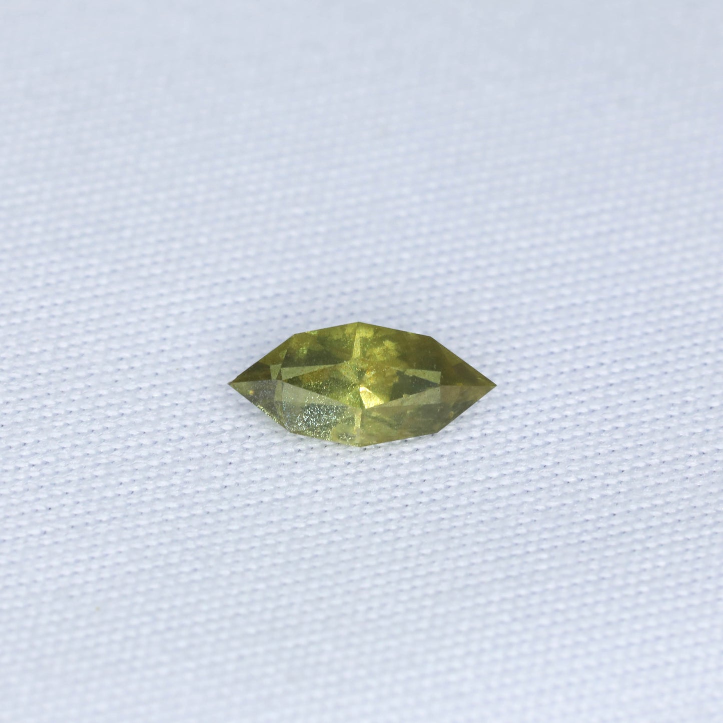 Unheated Yellow Sapphire “Rainbow Inclusion” From Umba, Tanzania