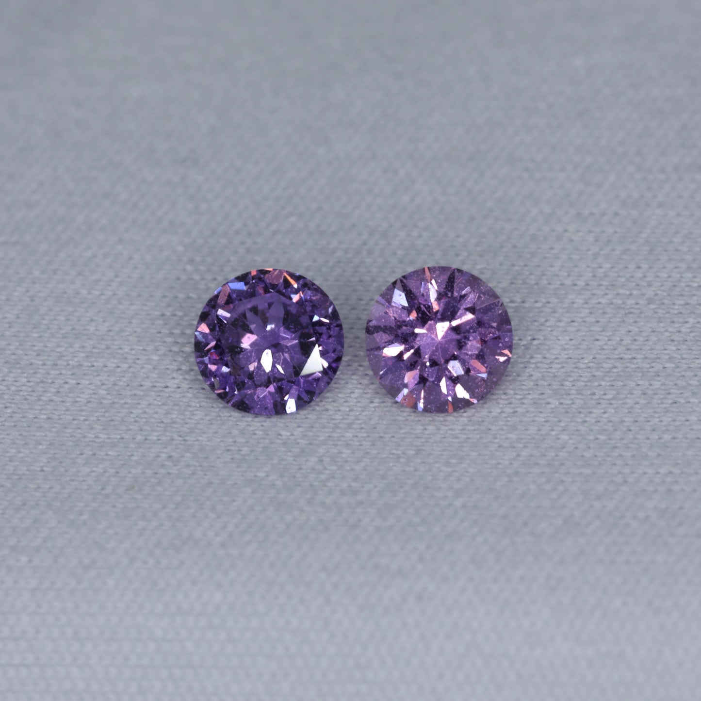Unheated Pink Purple Sapphire Mismatch Pair From Sri-Lanka