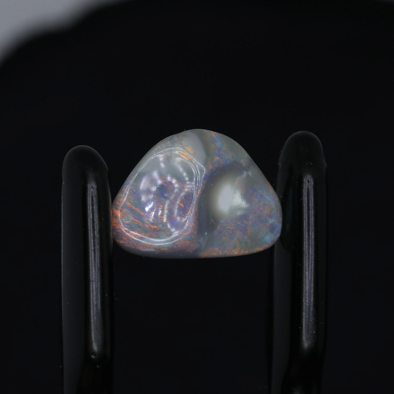 Dark Opal Carving From Lightning Ridge, Australia