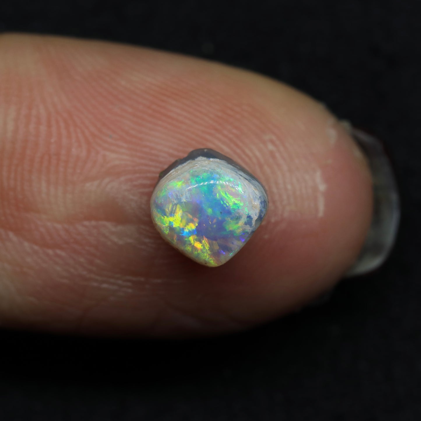 Dark Opal From Lightning Ridge, Australia