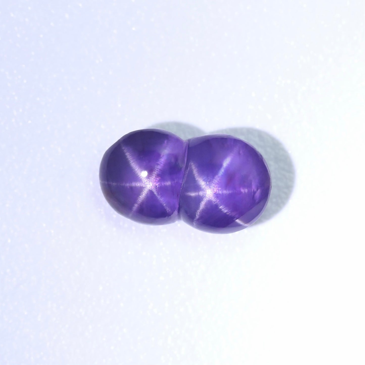 Unique Purple Twin Star Sapphire From Sri-Lanka
