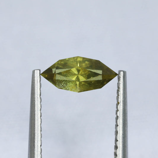 Unheated Yellow Sapphire “Rainbow Inclusion” From Umba, Tanzania