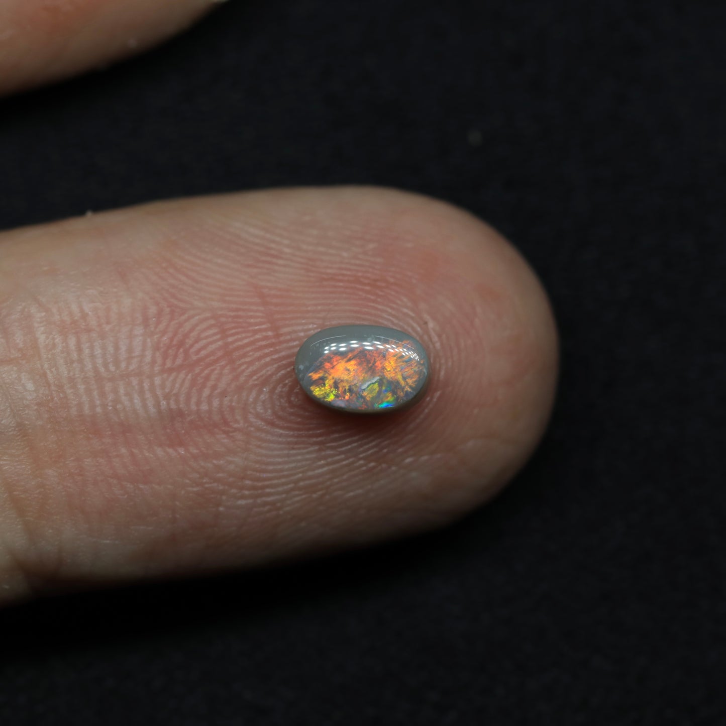 Dark Opal From Lightning Ridge, Australia