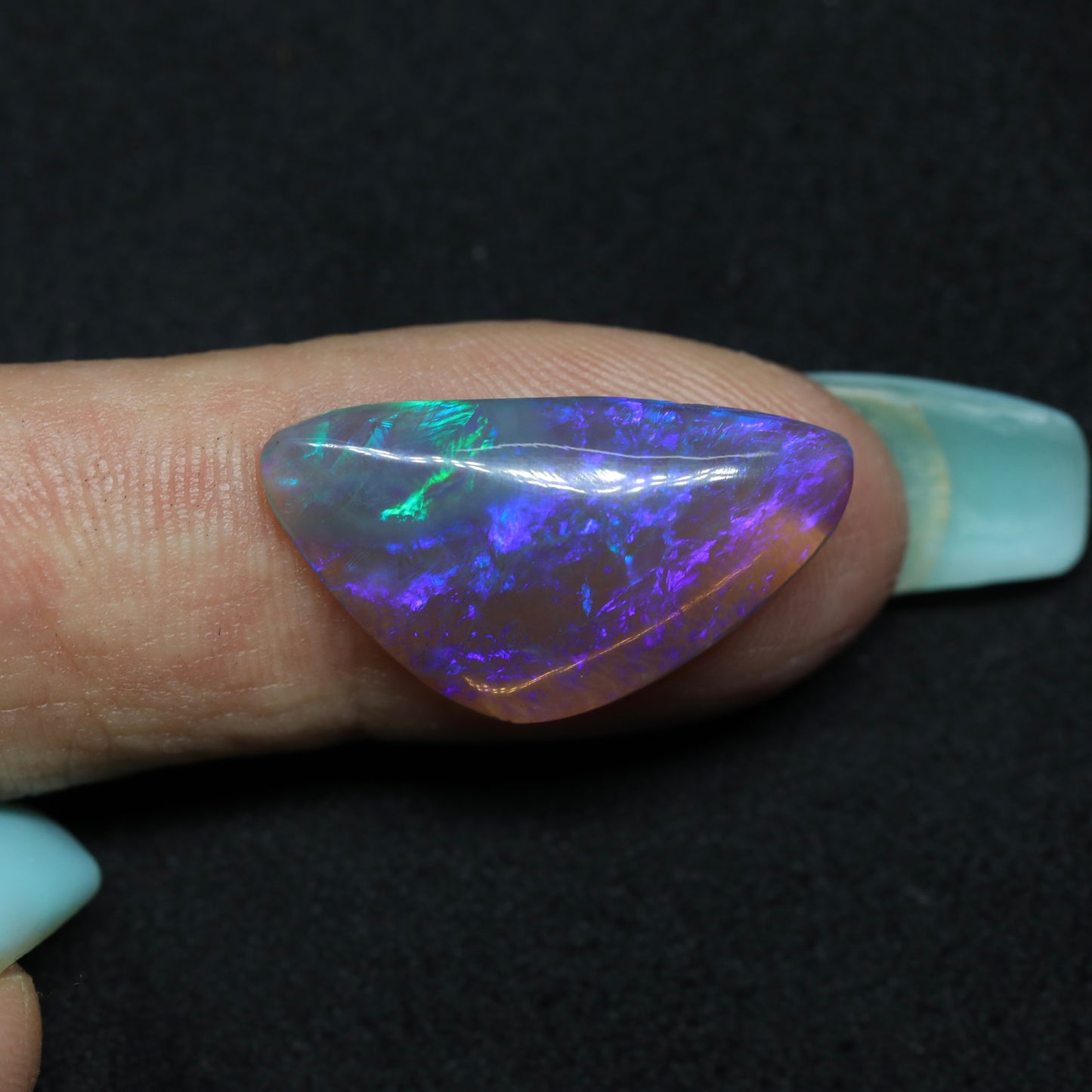 Black Crystal Opal From Lightning Ridge, Australia