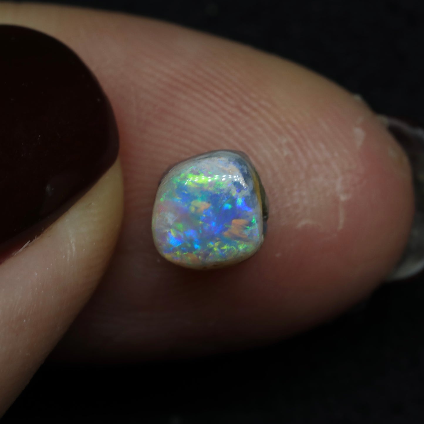 Dark Opal From Lightning Ridge, Australia
