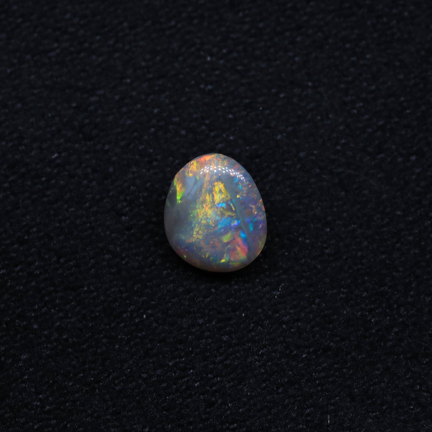 Dark Crystal Opal From Lightning Ridge, Australia