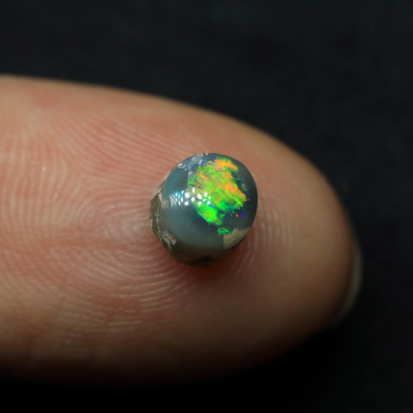 Dark Opal From Lightning Ridge, Australia
