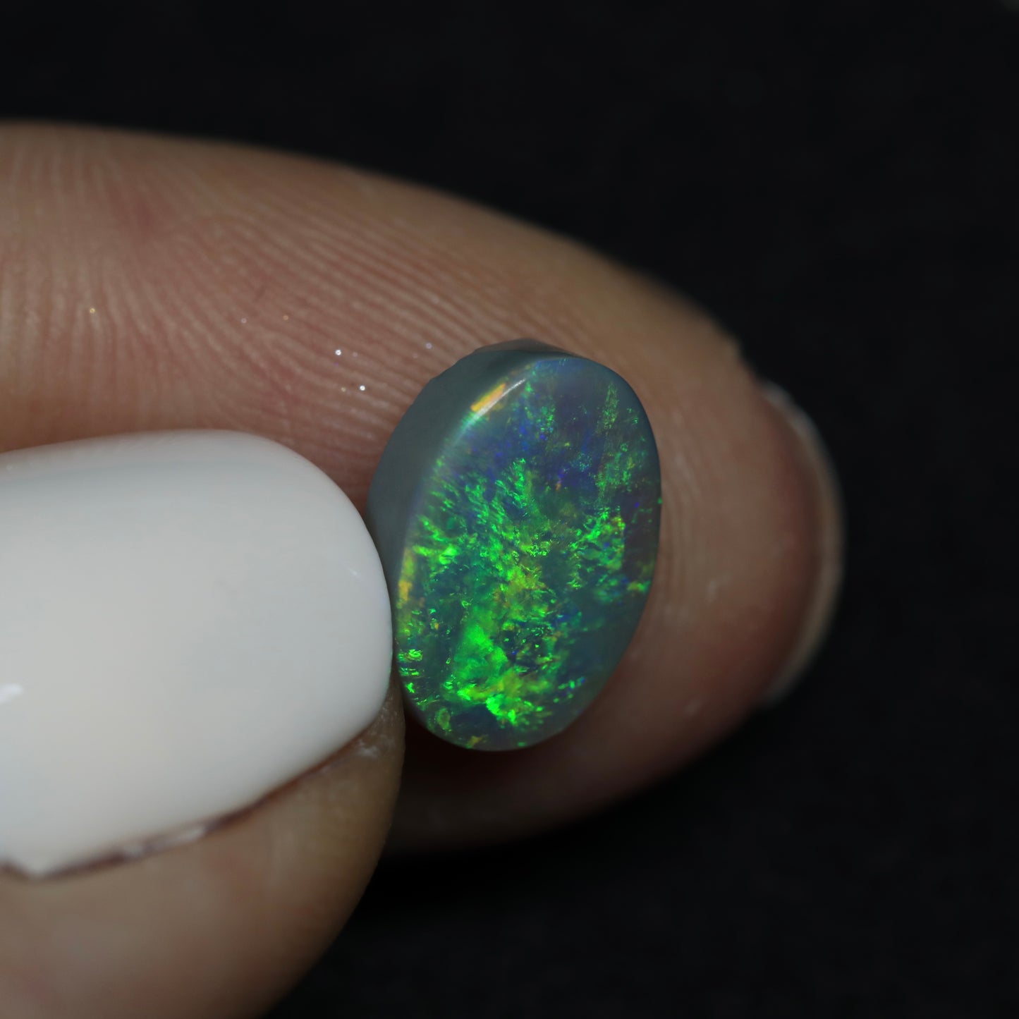 Dark Opal From Lightning Ridge, Australia