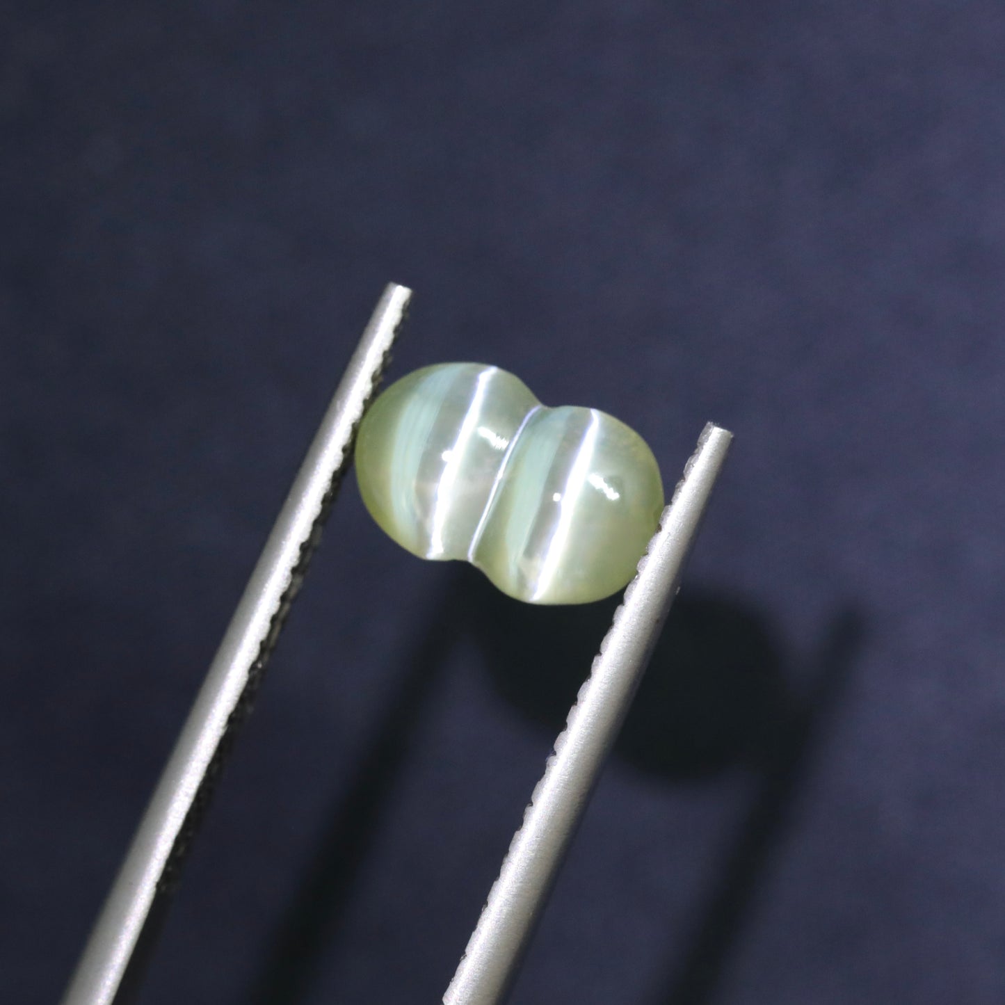 Neon Yellow/Green Twin Cat's Eye Chrysoberyl From Sri-Lanka