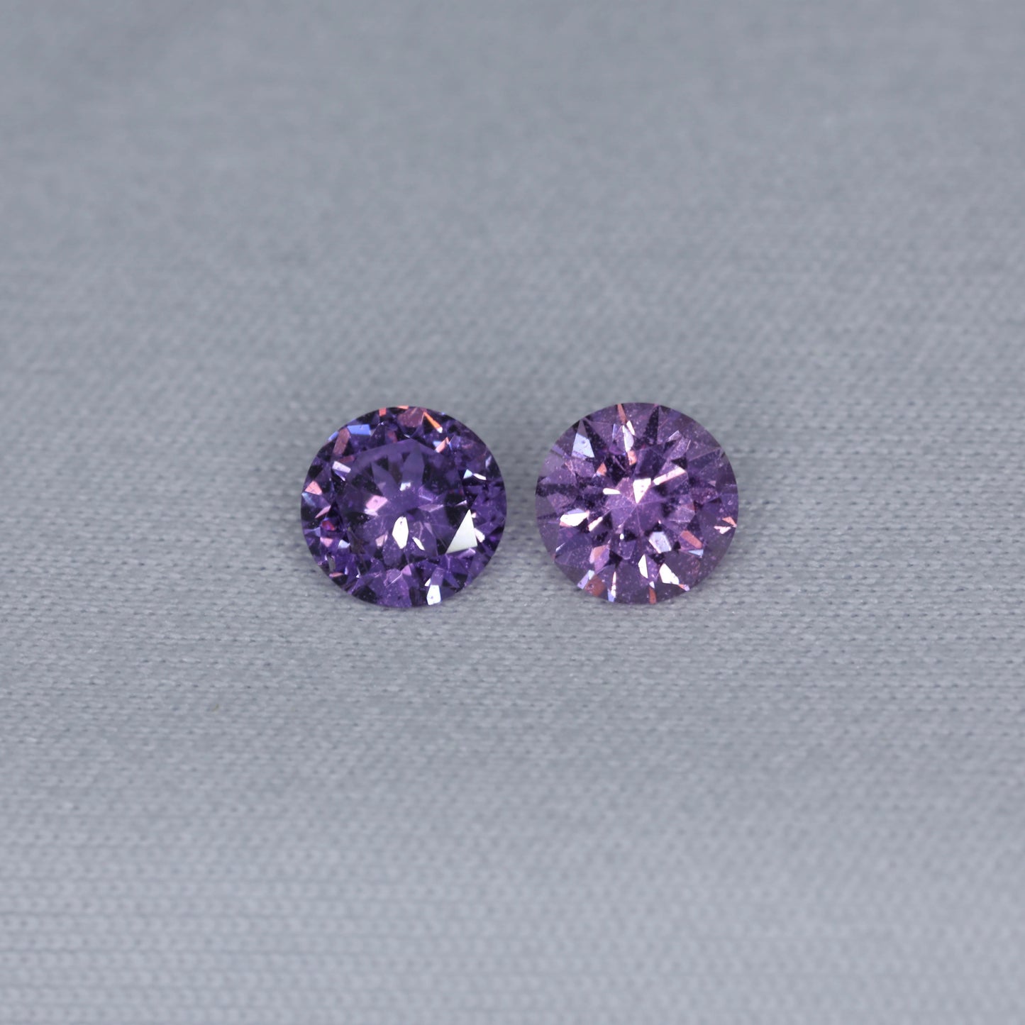 Unheated Pink Purple Sapphire Mismatch Pair From Sri-Lanka
