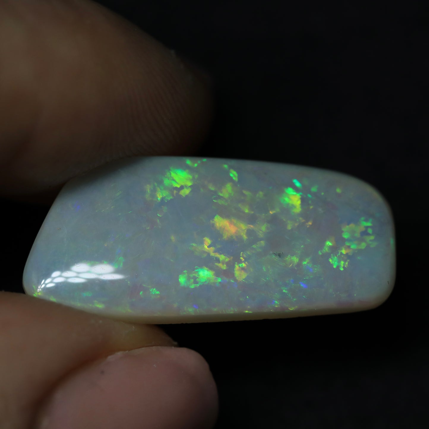White Opal From Lightning Ridge, Australia