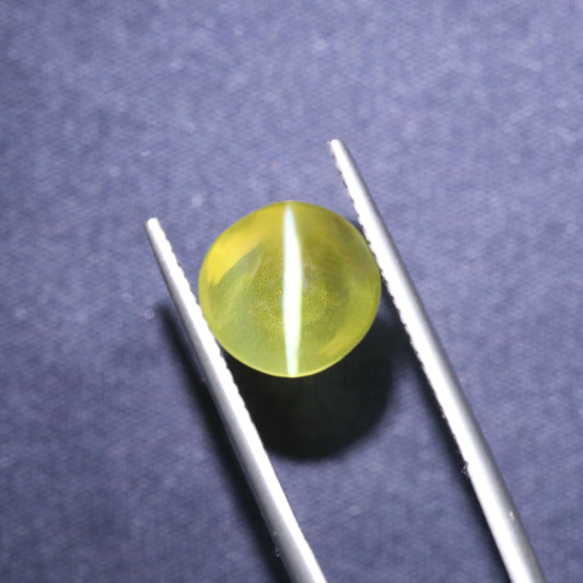 Neon Yellow Cat's Eye Chrysoberyl From Sri-Lanka