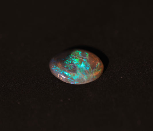 Black Opal Crystal From Lightning Ridge, Australia