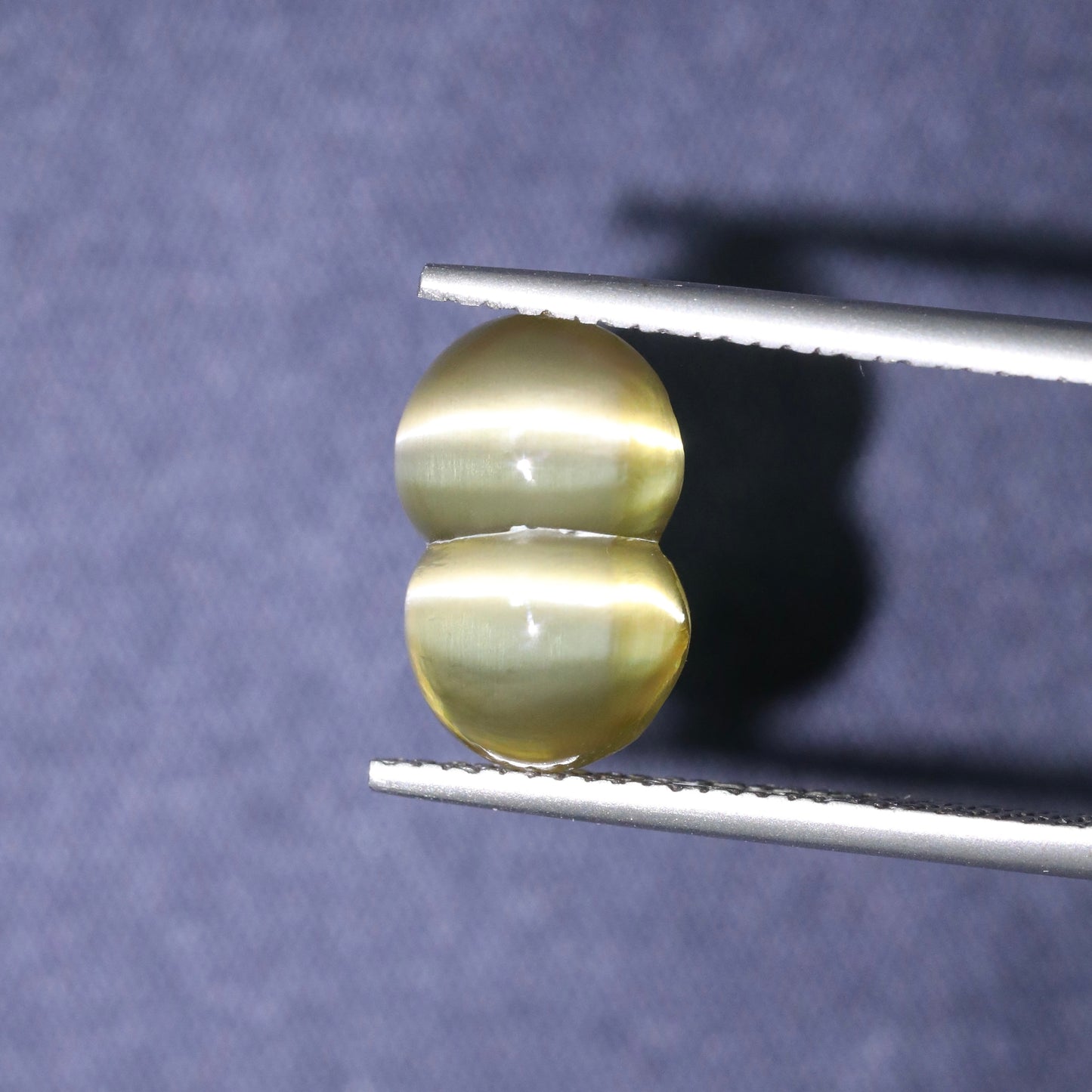 Honey Twin Cat's Eye Chrysoberyl From Sri Lanka