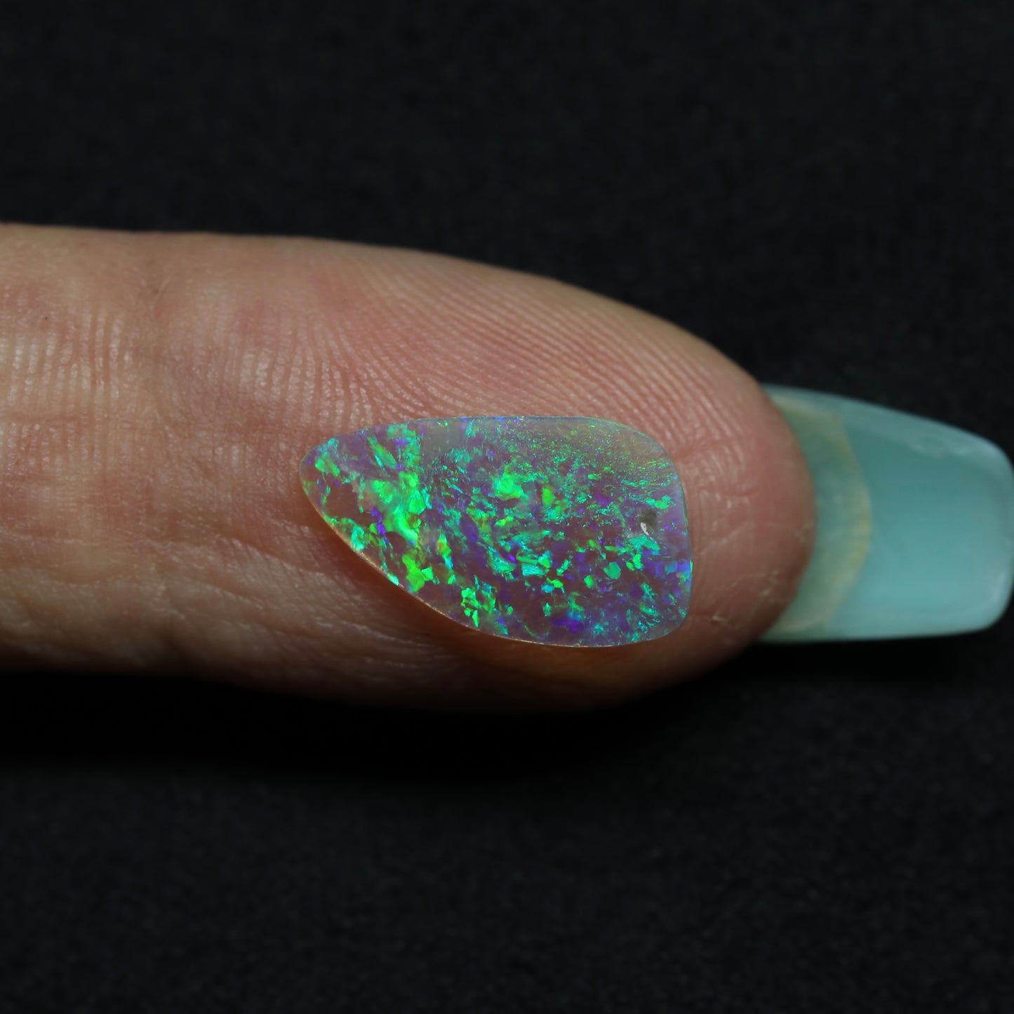 Black Crystal Opal From Lightning Ridge, Australia