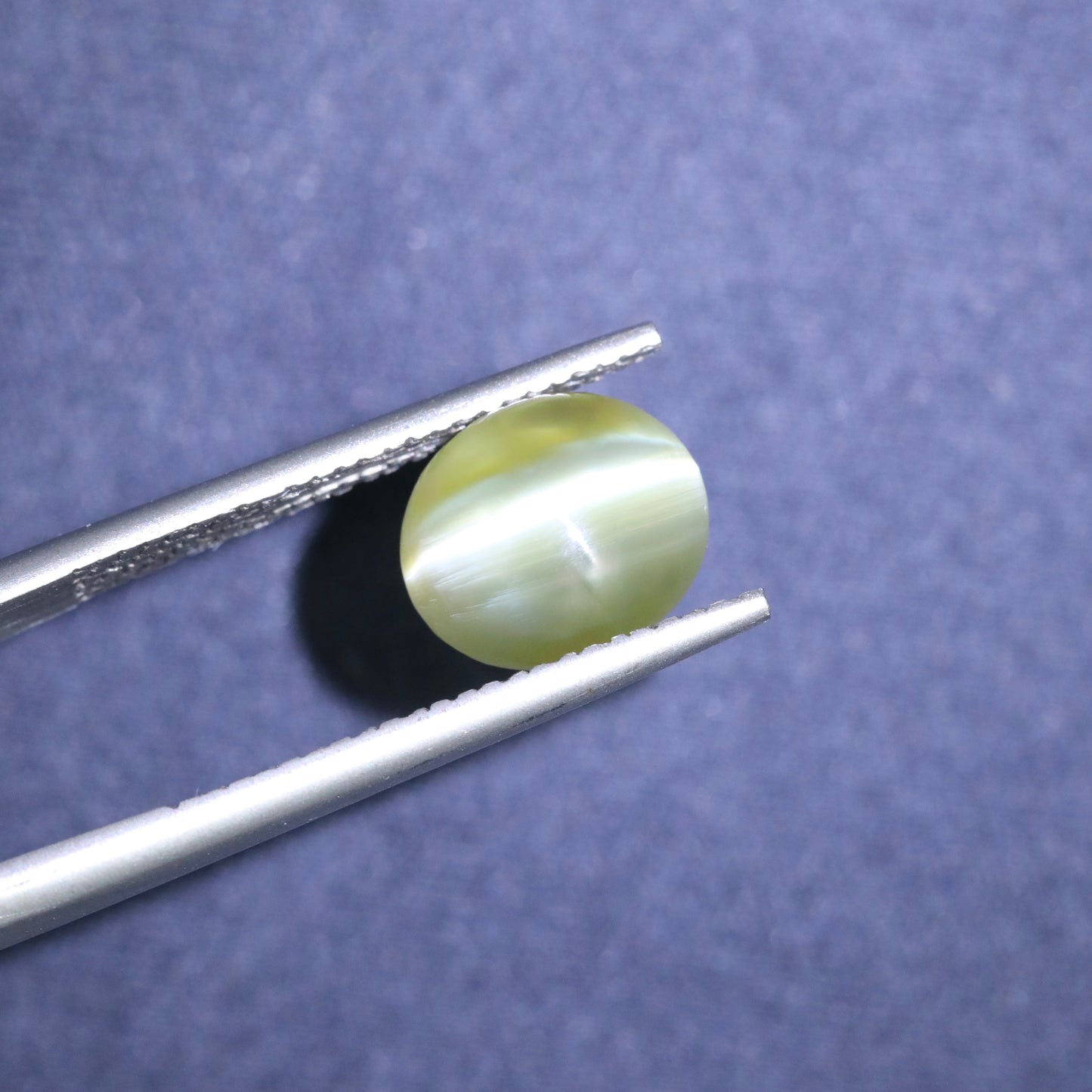 Neon Yellow/Green Cat's Eye Chrysoberyl From Sri-Lanka
