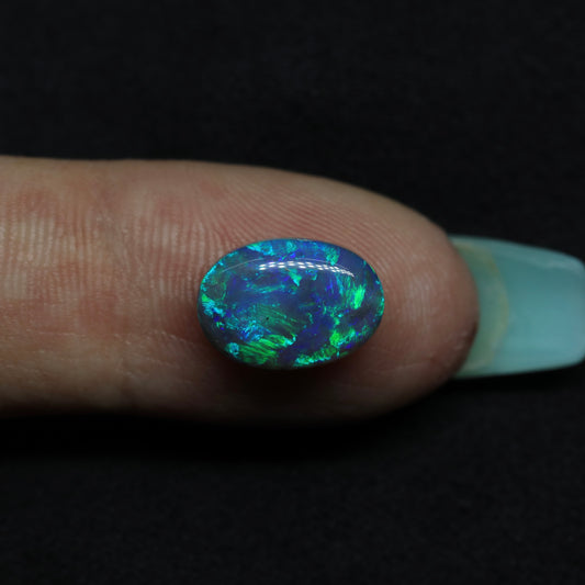 Black Opal Double Sided From Lightning Ridge, Australia