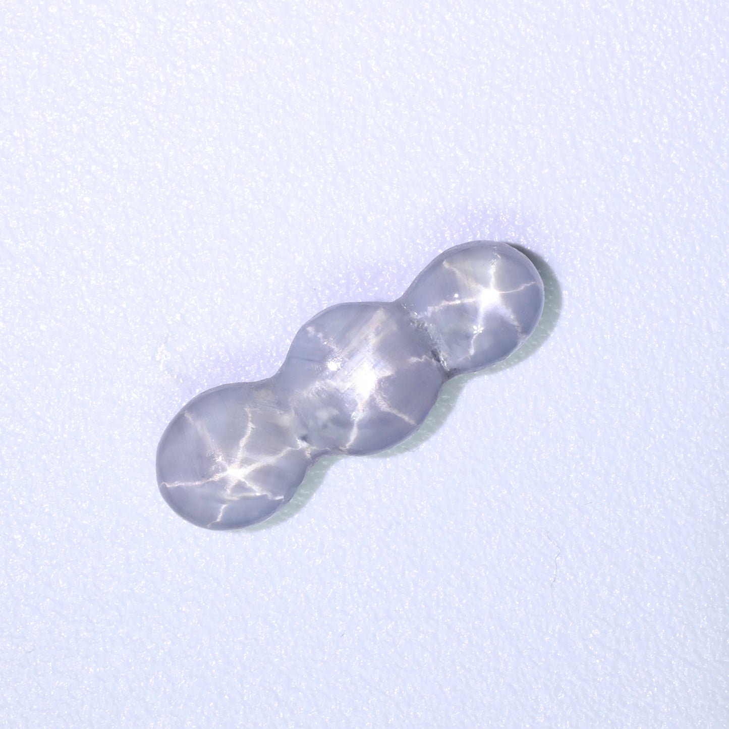 Unique Bluish Grey Triple Star Sapphire From Sri-Lanka