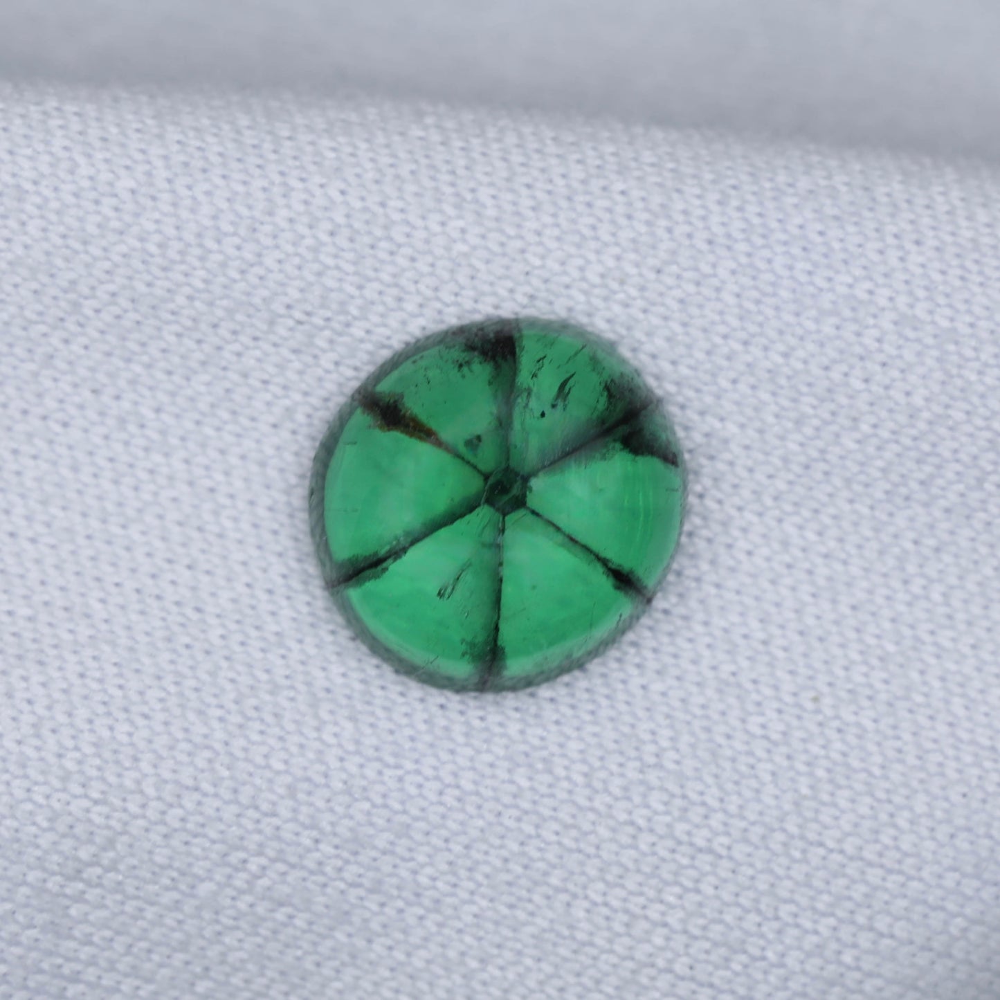 Glowing Green Trapiche Emerald from Muzo