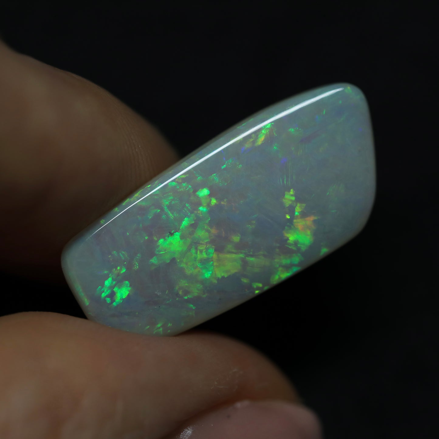 White Opal From Lightning Ridge, Australia