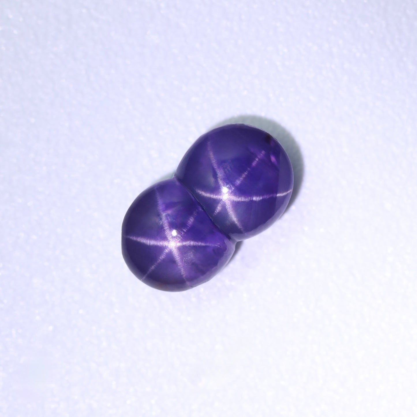 Unique Purple Twin Star Sapphire From Sri-Lanka