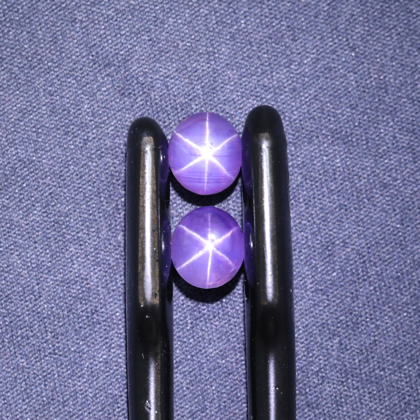 Neon Purple Star Sapphire Pair From Sri-Lanka