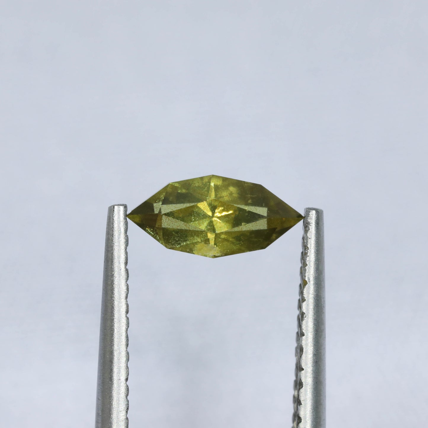 Unheated Yellow Sapphire “Rainbow Inclusion” From Umba, Tanzania