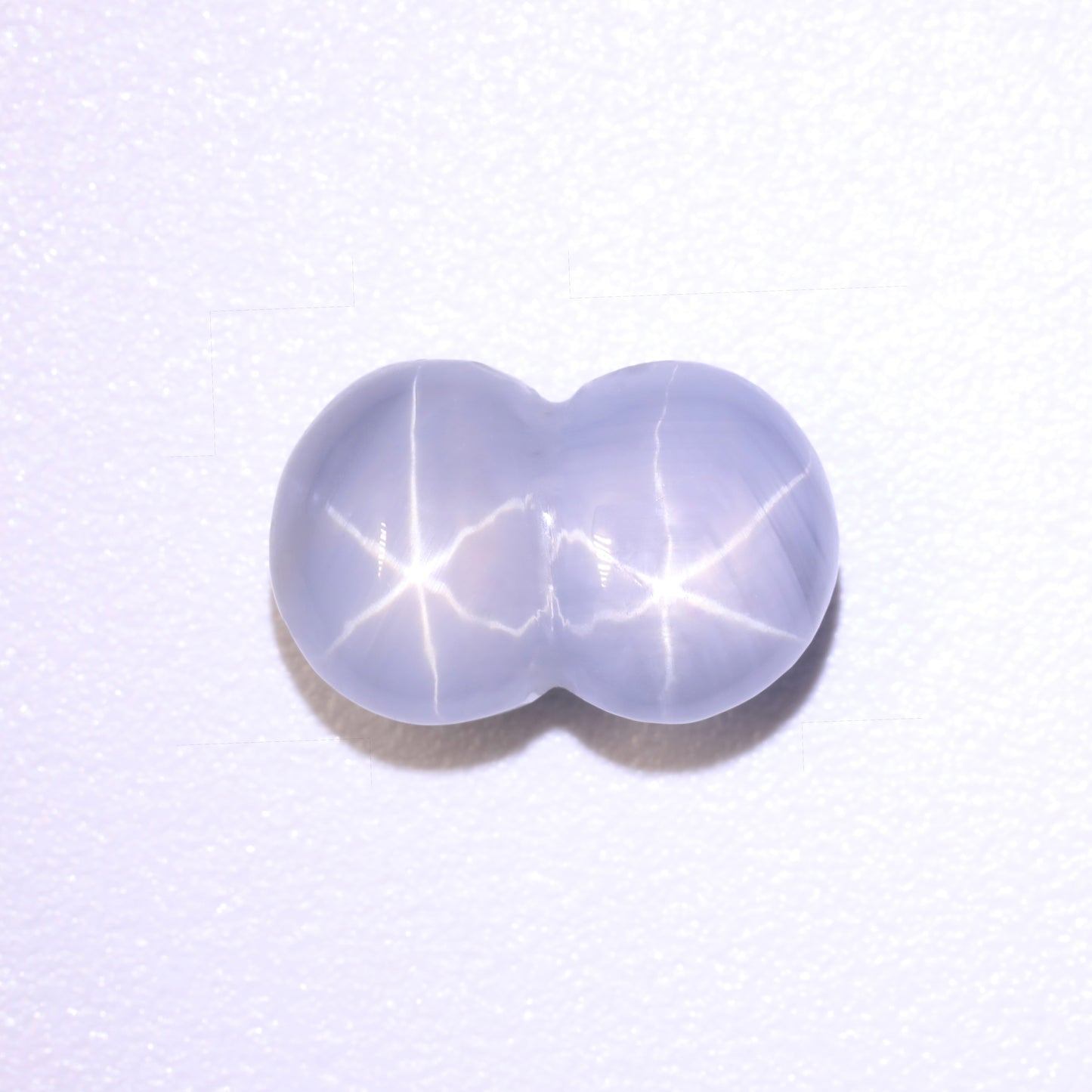 Unique White Twin Star Sapphire From Sri-Lanka