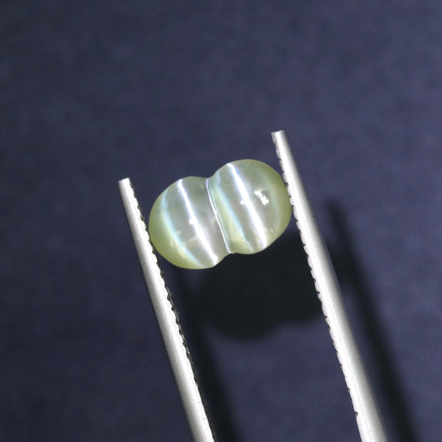 Neon Yellow/Green Twin Cat's Eye Chrysoberyl From Sri-Lanka