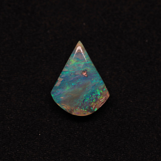 Dark Crystal Opal From Lightning Ridge, Australia