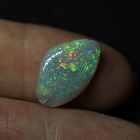 Crystal Opal Cut from an Opalized Shell, from Lightning Ridge, Australia