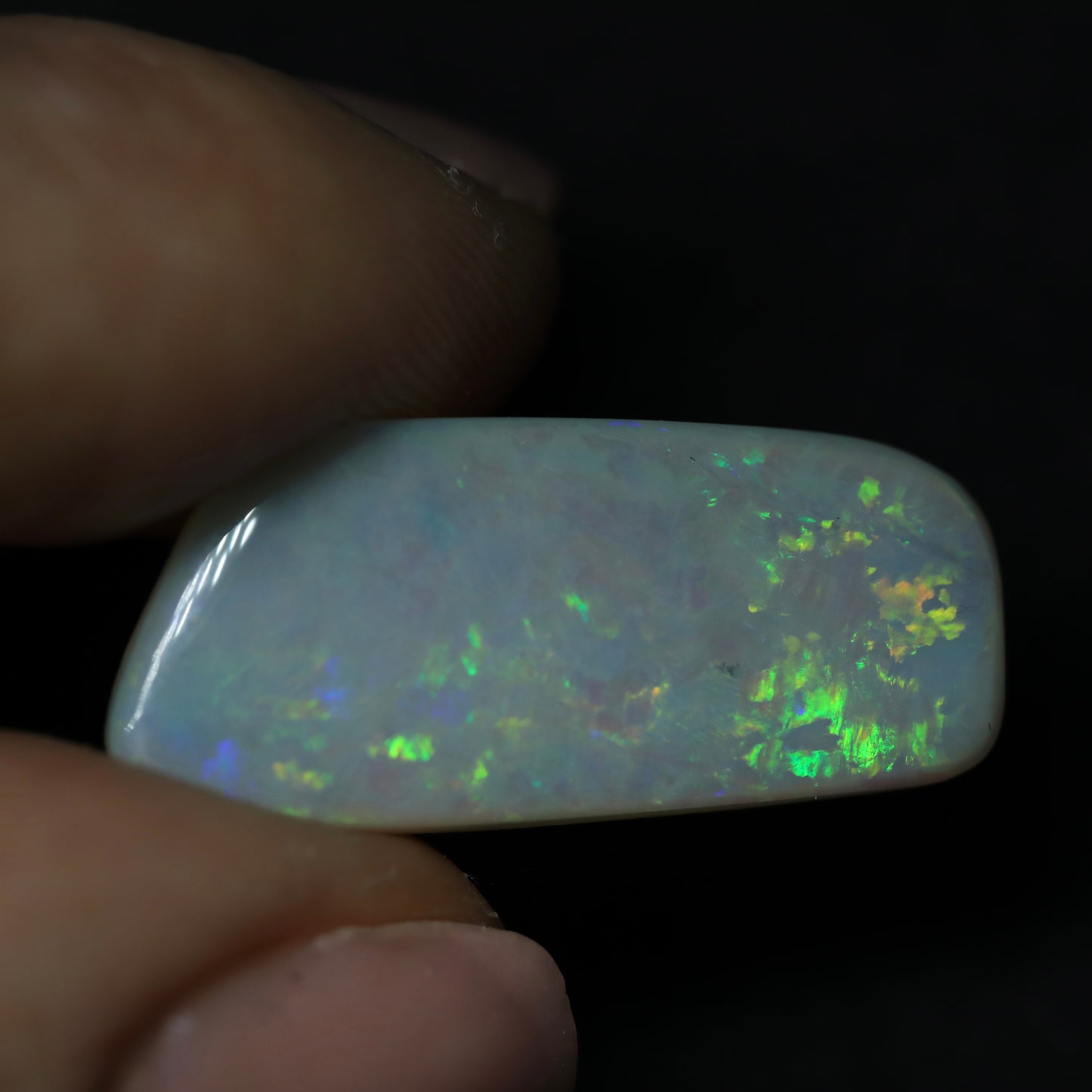 White Opal From Lightning Ridge, Australia