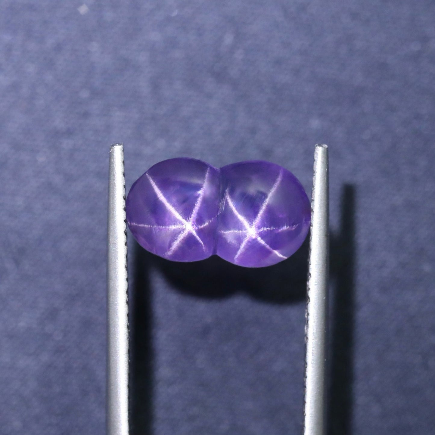 Unique Purple Twin Star Sapphire From Sri-Lanka