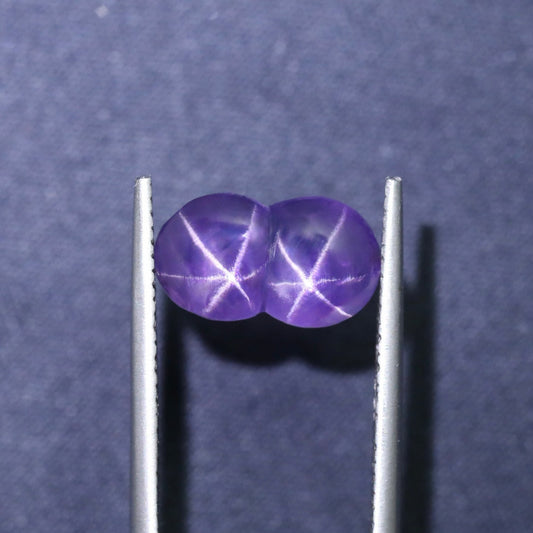 Unique Purple Twin Star Sapphire From Sri-Lanka